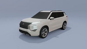 3D Mitsubishi Outlander low poly