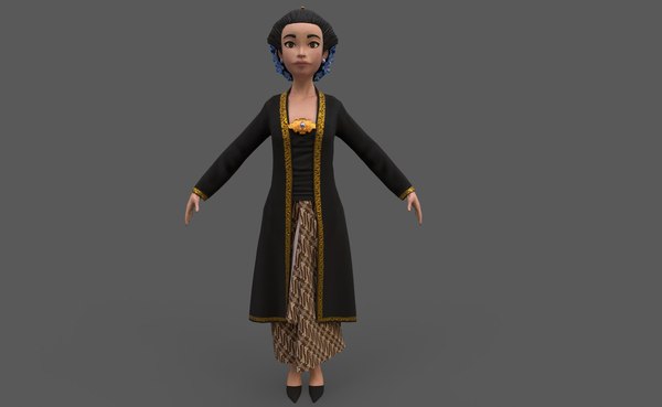 Kartini character model - TurboSquid 1287992