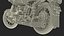 Motorcycle Ural M70 Black Rigged