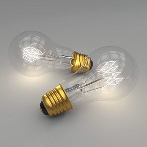 3d edison light bulb