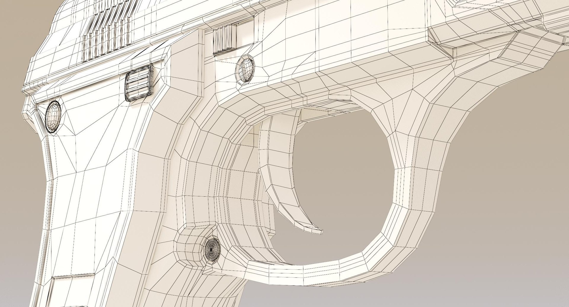 3D 9mm pistol model https://p.turbosquid.com/ts-thumb/t7/OSwWcP/NjcIls39/00256_pistol_9mm_surface_v013_03_wireframe_no_subdivision_wht.rgb_color.0005/jpg/1551369297/1920x1080/fit_q87/76e5d836d662f2a7a4c93f2416e37f9551118114/00256_pistol_9mm_surface_v013_03_wireframe_no_subdivision_wht.rgb_color.0005.jpg