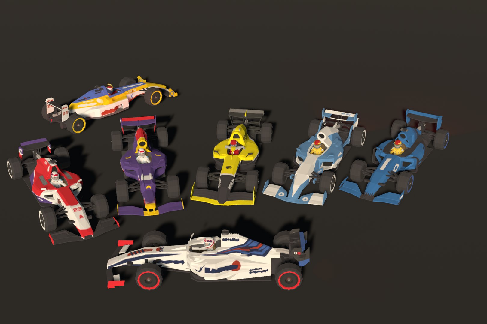 POLY Racing F1 3D - TurboSquid 1930144