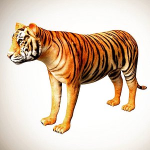 Bengal Tiger 700PCS+ 3D Metal Kits Assembly Model Building Animal Seri