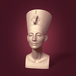 Restored Nefertiti Bust -- Ready for 3D Printing