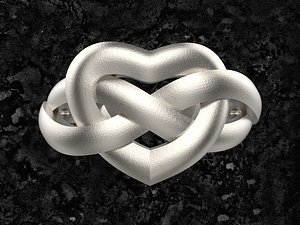 3D ring heart