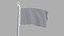 3D USA States texas Flag Stand Pole Animated