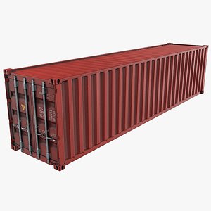 40ft Shipping Container - Red(1)