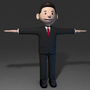 business man 3d model
