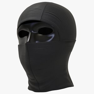 black balaclava mask 3D model
