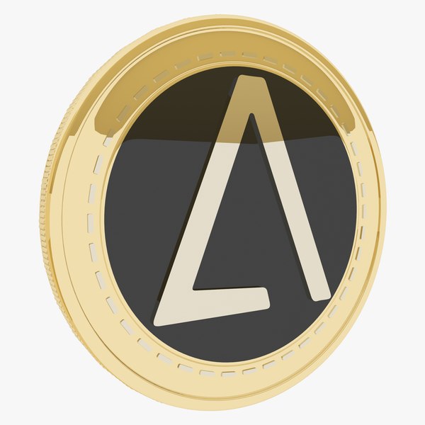 Agrello Cryptocurrency Gold Coin 3D