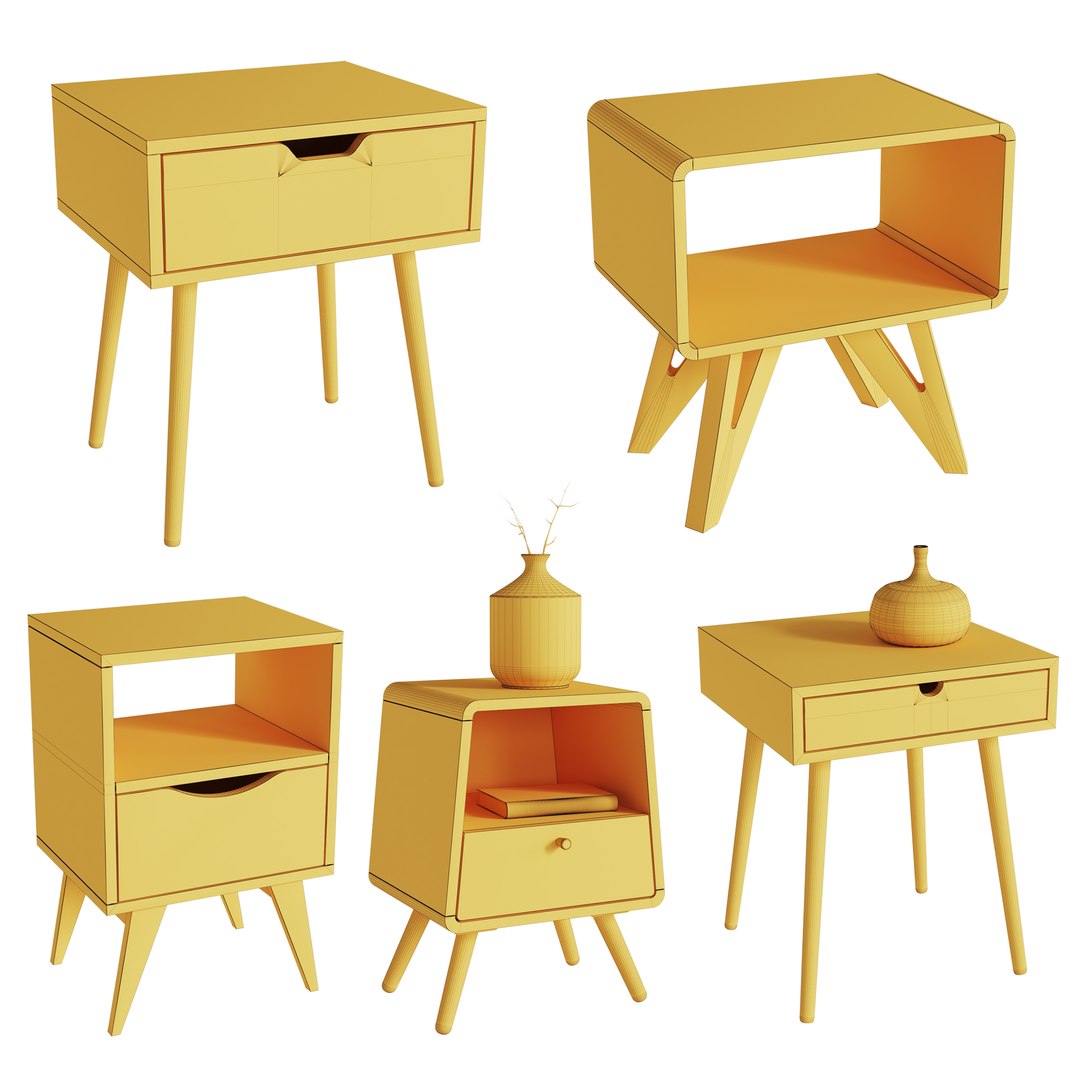 3D Side Tables Vol 05 - TurboSquid 1927792