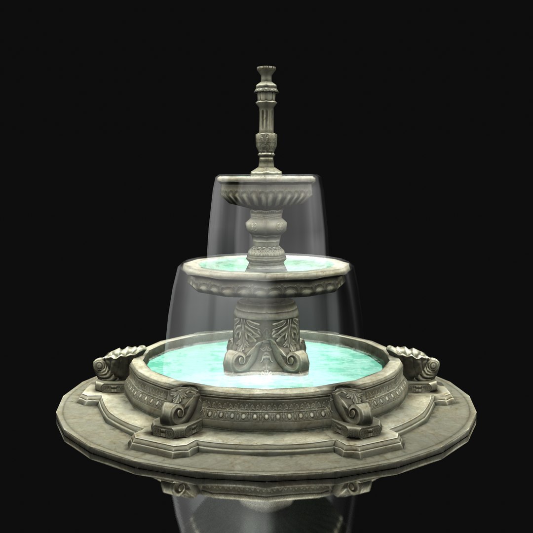 3d Model Fountain Ornate