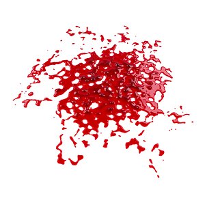 3D blood stain 3 model
