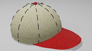 3D Summer cap OBJ and BLEND