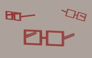 Square Sunglasses 3D model