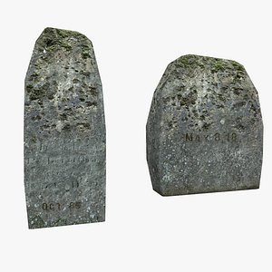 headstone stone 3D