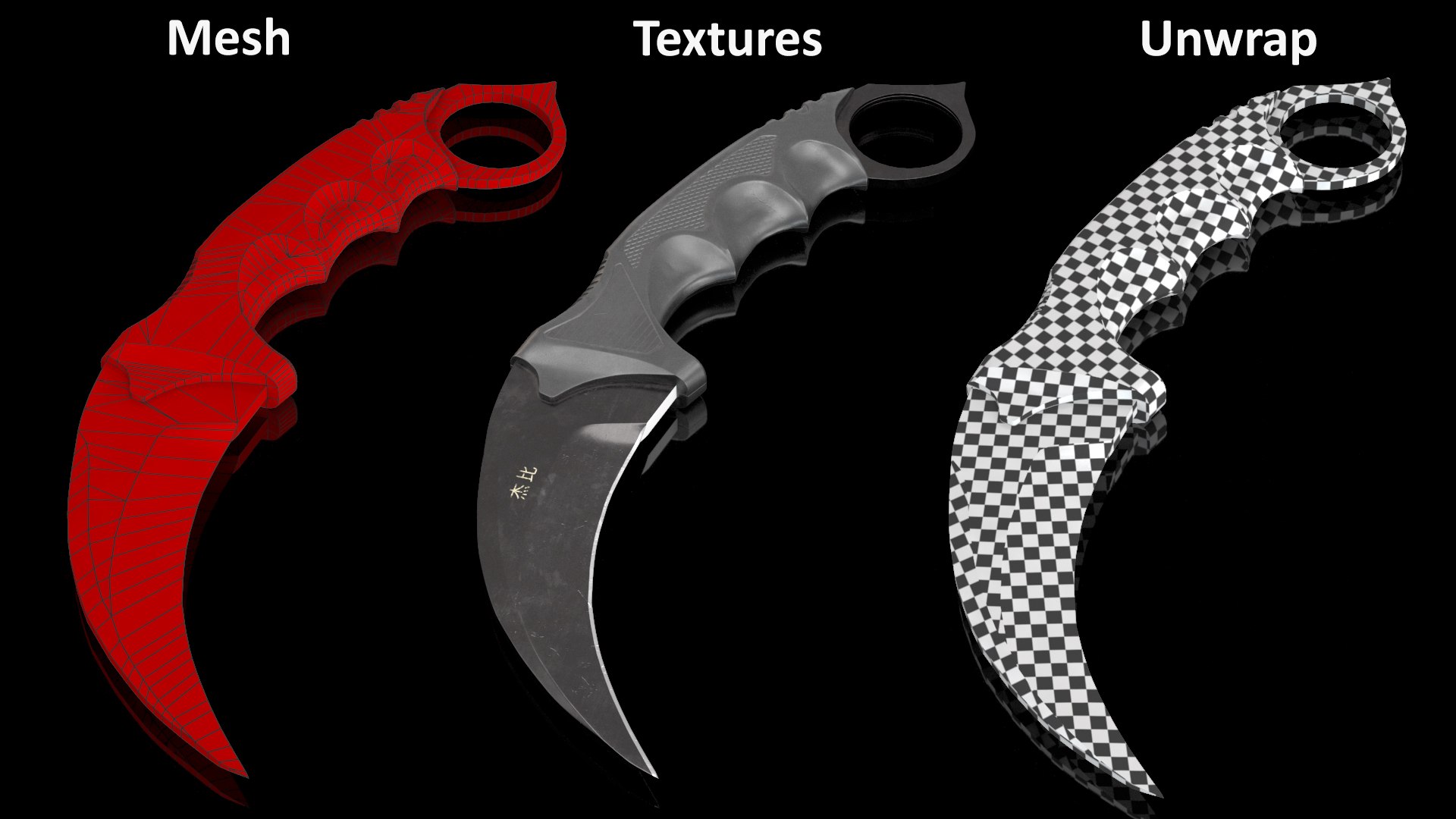 3D model Karambit Tactical Knife Dagger Game Weapon https://p.turbosquid.com/ts-thumb/t8/EsAlkb/nU/karambittacticalknifedaggergameweapon3dsmodel016/jpg/1694698152/1920x1080/fit_q87/a3132e3e08a19e74254f21dc659a4401be1a6295/karambittacticalknifedaggergameweapon3dsmodel016.jpg