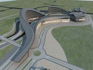 3D Futuristic Skyscraper 2 model