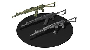 AEK - 971 Russian machine Low-poly