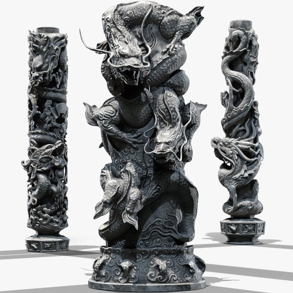 드래곤 컬럼 3D 모델 - TurboSquid 2286592