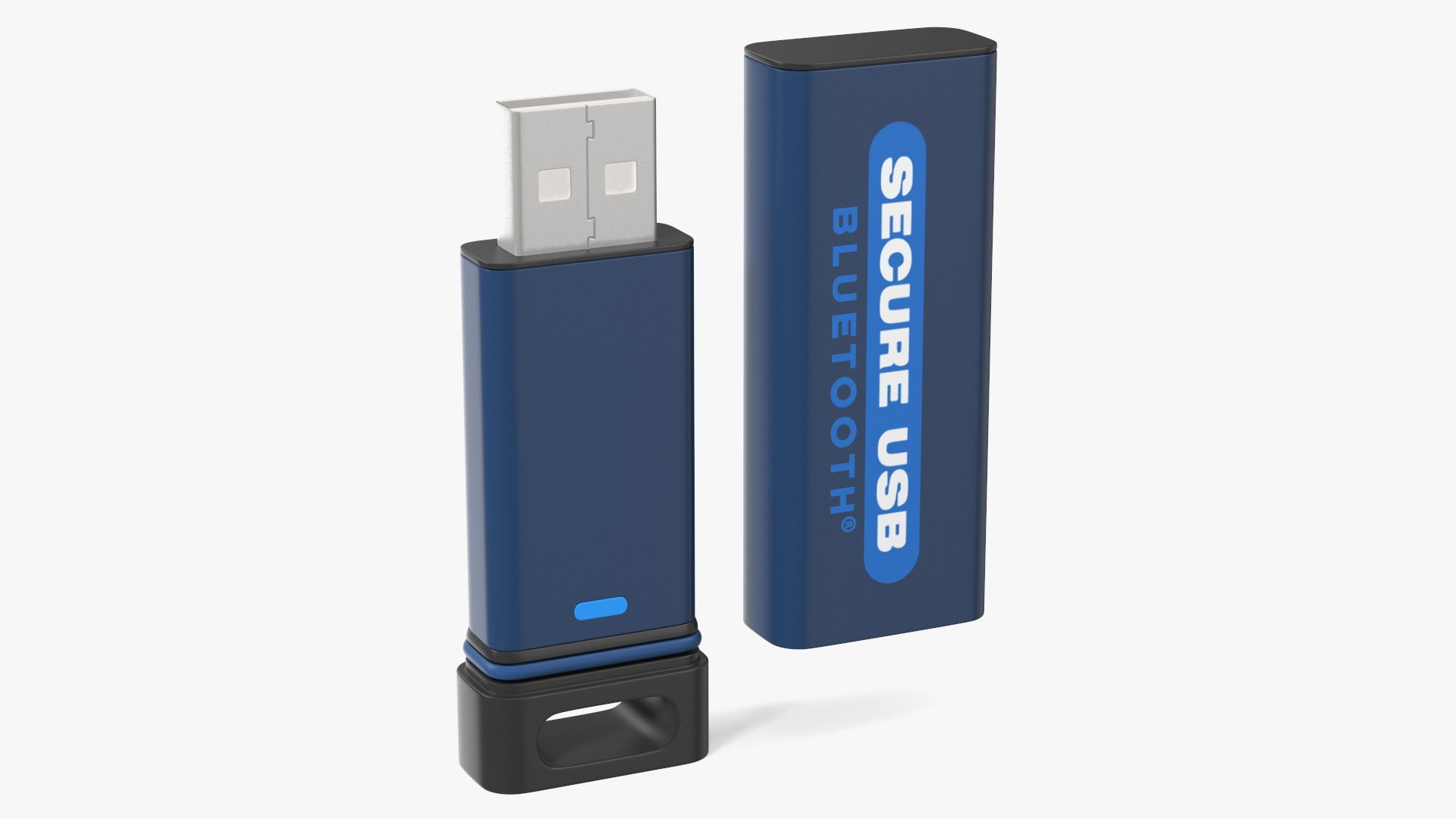 Bluetooth Secure USB 32GB Open 3D model preview
