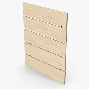 Wood Signboard 3D model