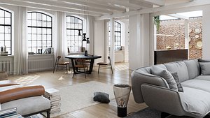 Workshop Apartment in London Cinema 4D and Corona Renderer