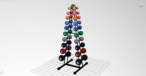 3d supportdumbbells model