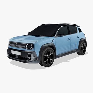 3D Renault 4 E-Tech 2025
