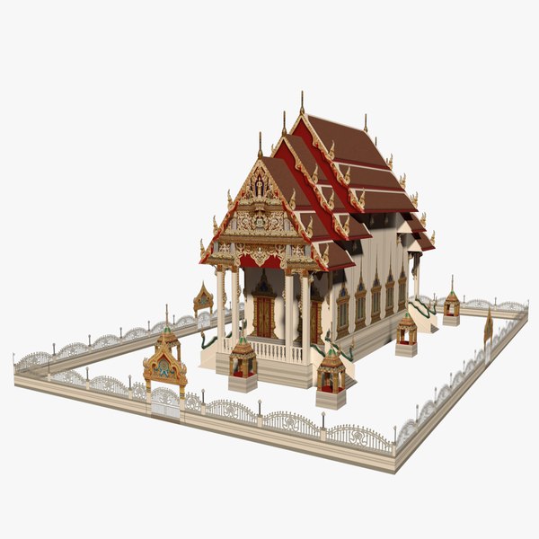 chinese church - 3d model