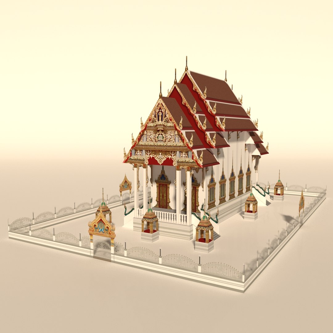 Chinese Church - 3d Model