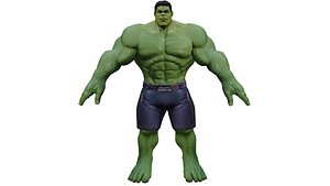 3D Hulk 3D Character Model model