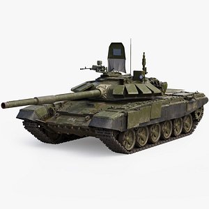 T-72 B3 RIGGED Dirt Realistic Main Battle Tank 3D
