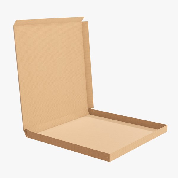 3D pizza cardboard box