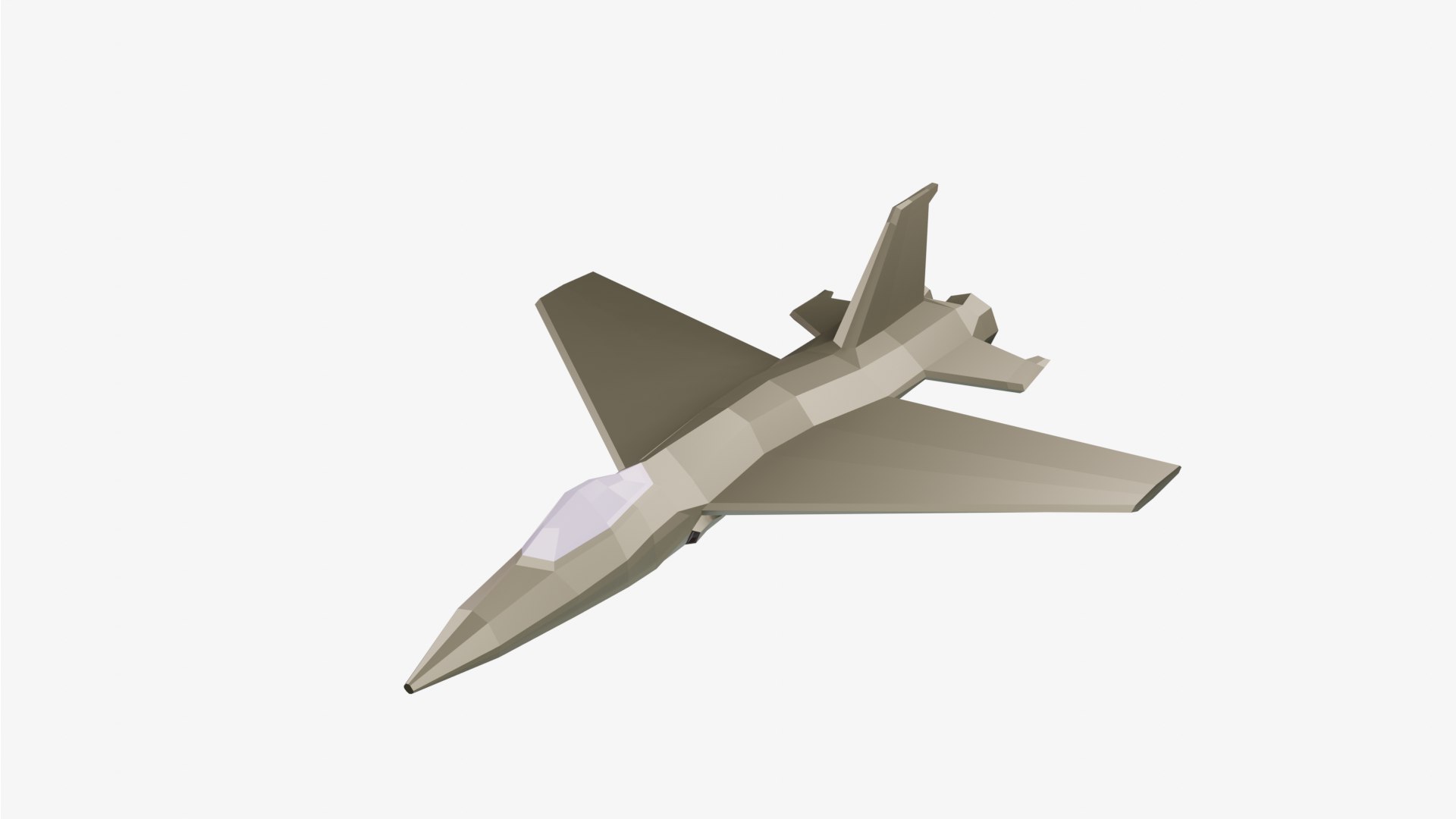 Free Jet lowpoly 3D model TurboSquid 2068760