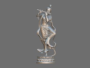 3D flying apsaras printing