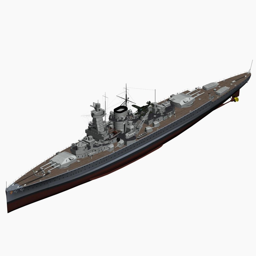 Pocket Battleship Spee Ww2 German 3d Model