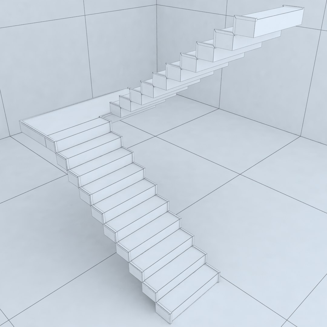 Stairs Architectural Design 3d Model