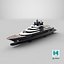 3D Luminance Superyacht model