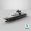 3D Luminance Superyacht model