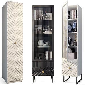 Showcase wardrobe Marseille Courage 3D model