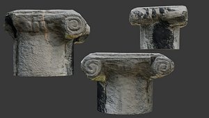 Ancient Ionic Column Capital