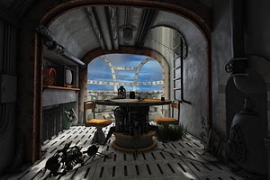 maya hi-res scene interior
