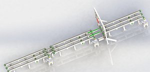 Stretching Station all system 2000mm 3D model