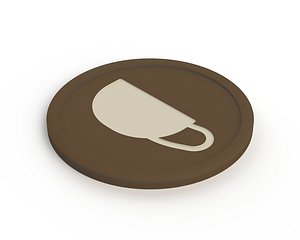 3D drink coaster print