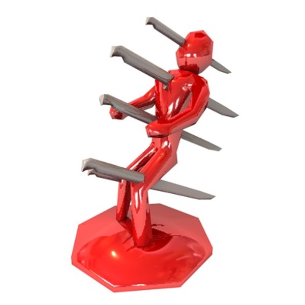 3d voodoo knife block model