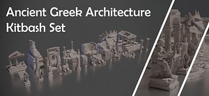 Ancient Greek Architecture Kitbash Set