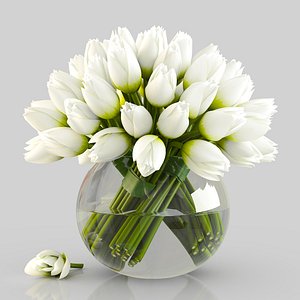 3D bouquet tulips