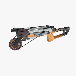 3D Future sci-fi weapons crossbows arrows model