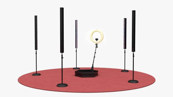 modelo 3d Configuración de fotomatón de 360 grados - TurboSquid 2332336